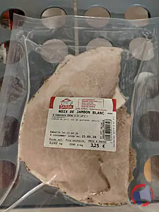 Rappel produit noix de jambon blanc ou talon de jambonc blanc Sarl sarda