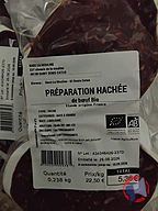 Rappel produit Préparation hachée de bœuf SAS DE LA FOURCHE A LA FOURCHETTE EN BOURIANE (photo numéro 1)