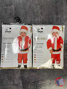 Rappel produit Costume baby Père Noël SAS P'tit Clown