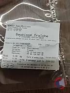 Rappel produit Saucisse fraîche (photo numéro 1)
