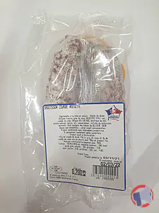 Rappel produit Saucisson sec courbe dinde et veau aux noisettes