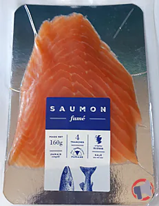Rappel produit Saumon fumé Ecosse 4 tranches 160g