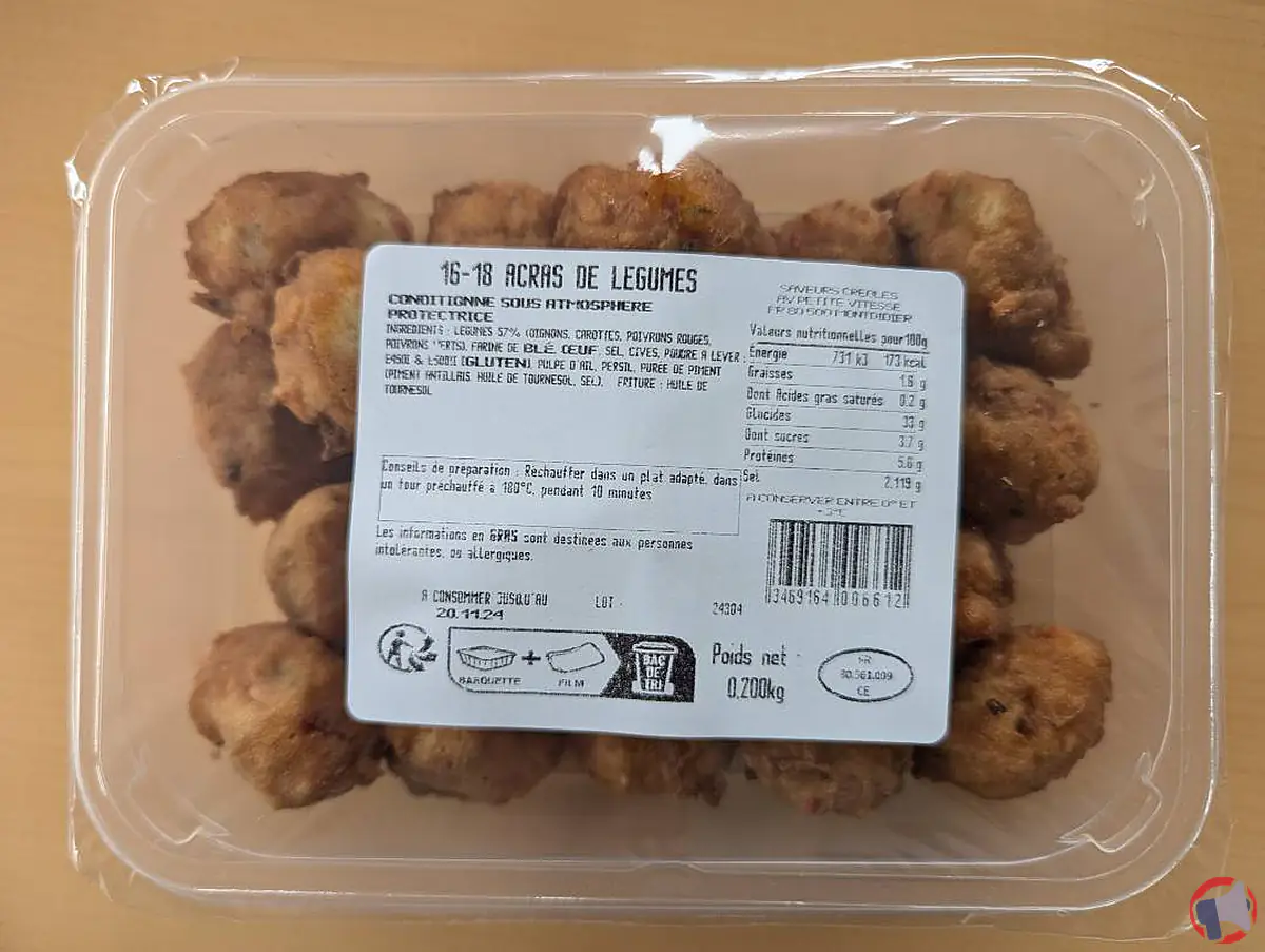 Rappel de produit : acra de légumes Saveurs Créoles potentiellement contaminé par la listeria