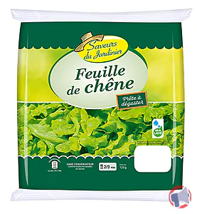 Rappel produit FEUILLES DE CHENE 125G SAVEURS DU JARDINIER