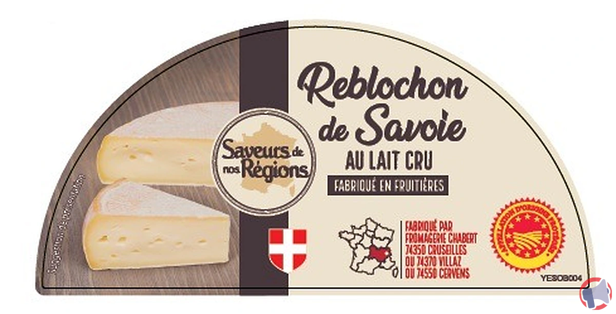 Alerte sanitaire : rappel du demi-reblochon de Savoie AOP de la marque Saveurs de nos Régions