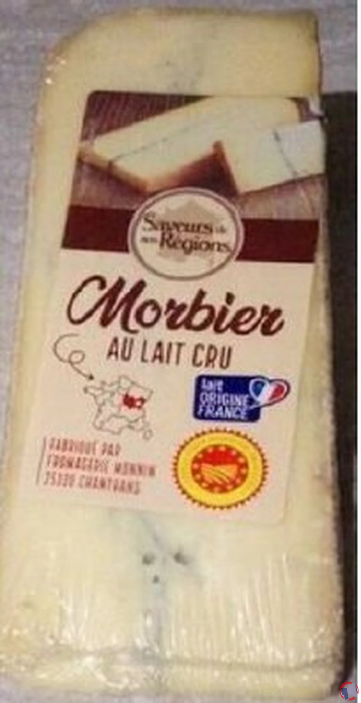 Rappel de Morbier au lait cru AOP de la marque Saveurs de Nos Régions pour cause de Listeria