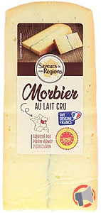 Rappel produit Morbier au lait cru AOP, 250g Saveurs de nos Régions