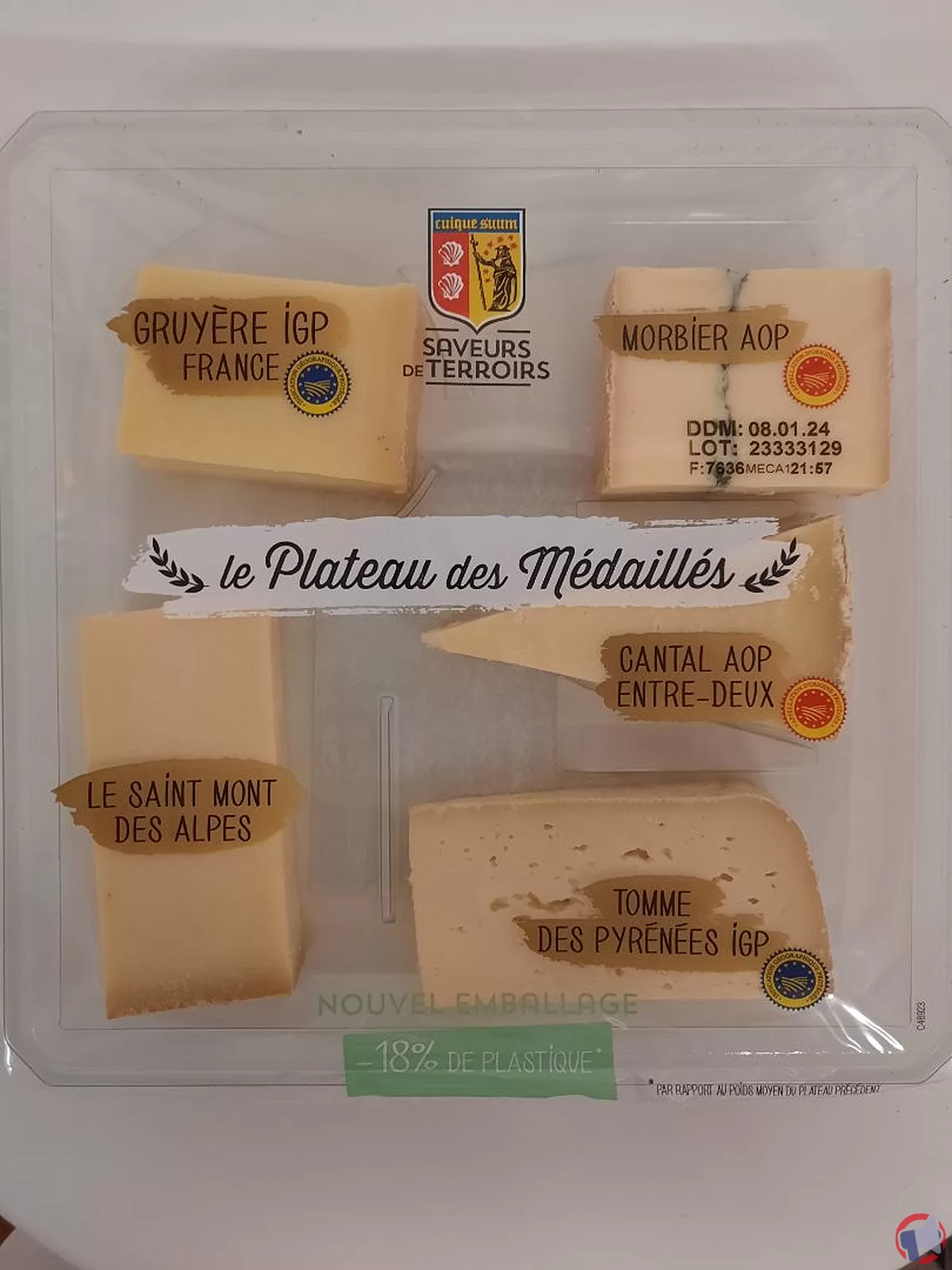 Rappel de produit : Le plateau des médaillés de la marque Saveurs de Terroirs