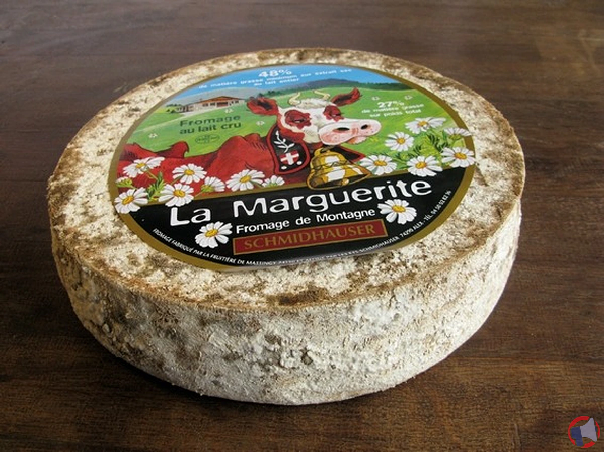 Rappel de la tomme de montagne 'La Marguerite' de la marque Schmidhauser