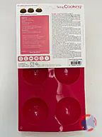 Rappel produit Moules Multi 6 demi-sphères 29,5 x 17,5cm ScrapCooking (photo numéro 2)