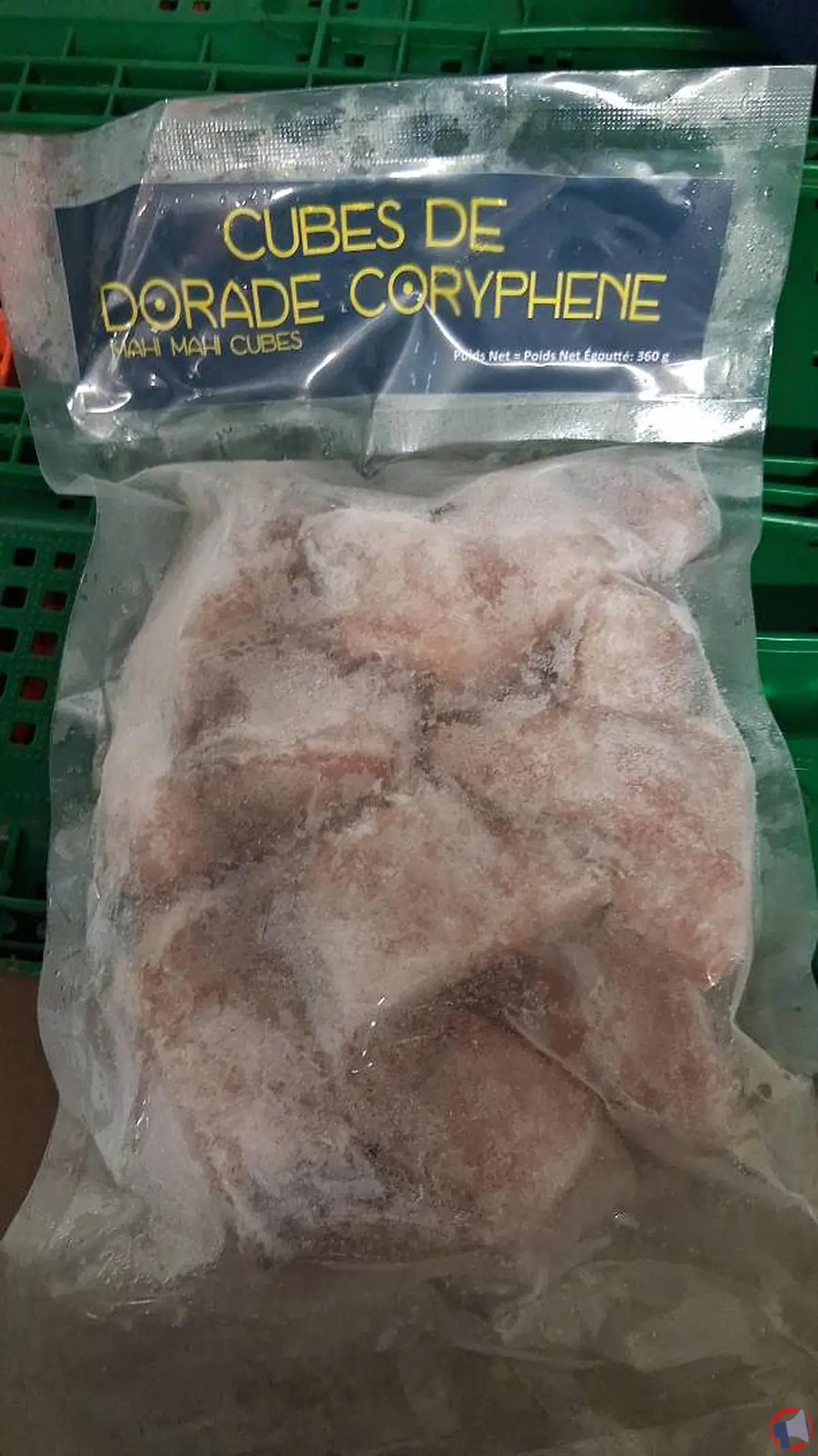 Rappel produit : seablue cube de dorade surgelée (coryphène)