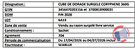 Rappel produit Cube de dorade surgelé coryphene 360G Seablue (photo numéro 3)