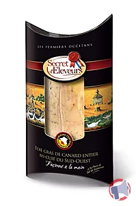 Rappel produit Foie gras du sud ouest mi-cuit 400g sous-vide secret d'eleveur Secret d'éleveurs
