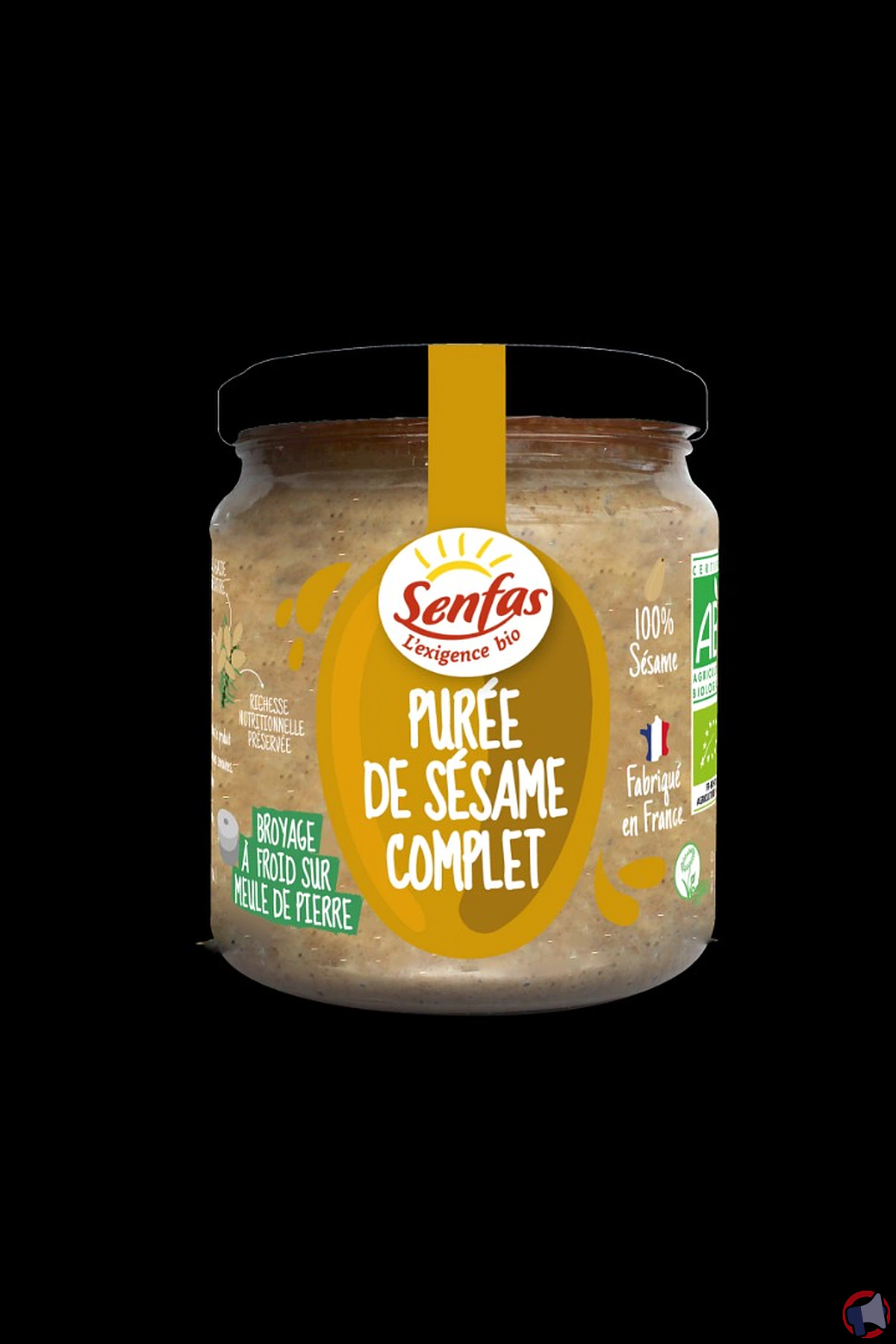 Rappel de produit : purée de sésame complet de la marque Senfas
