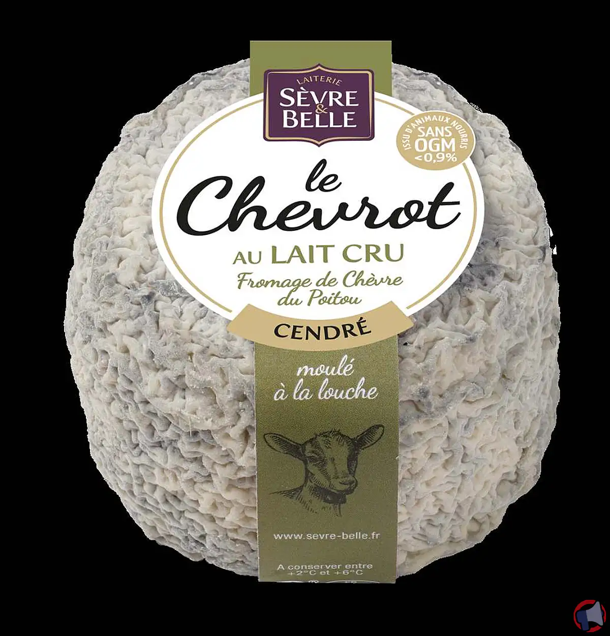 Rappel de produit : Le Chevrot Cendré Lait Cru 200g de la marque Sèvre et Belle