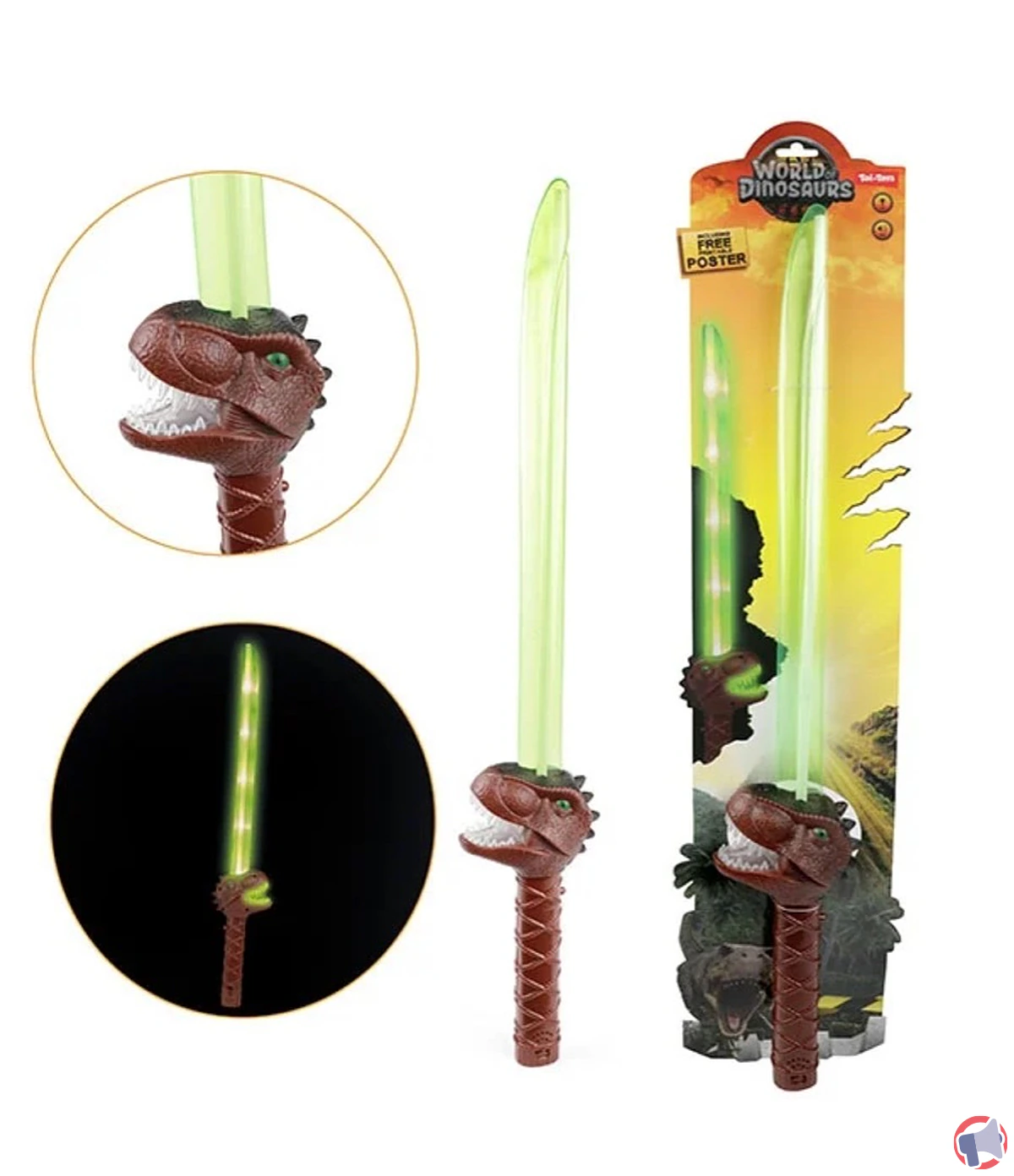 Rappel de produit : l'épée dinosaure sonore et lumineuse de la marque SG présente un risque d'intoxication