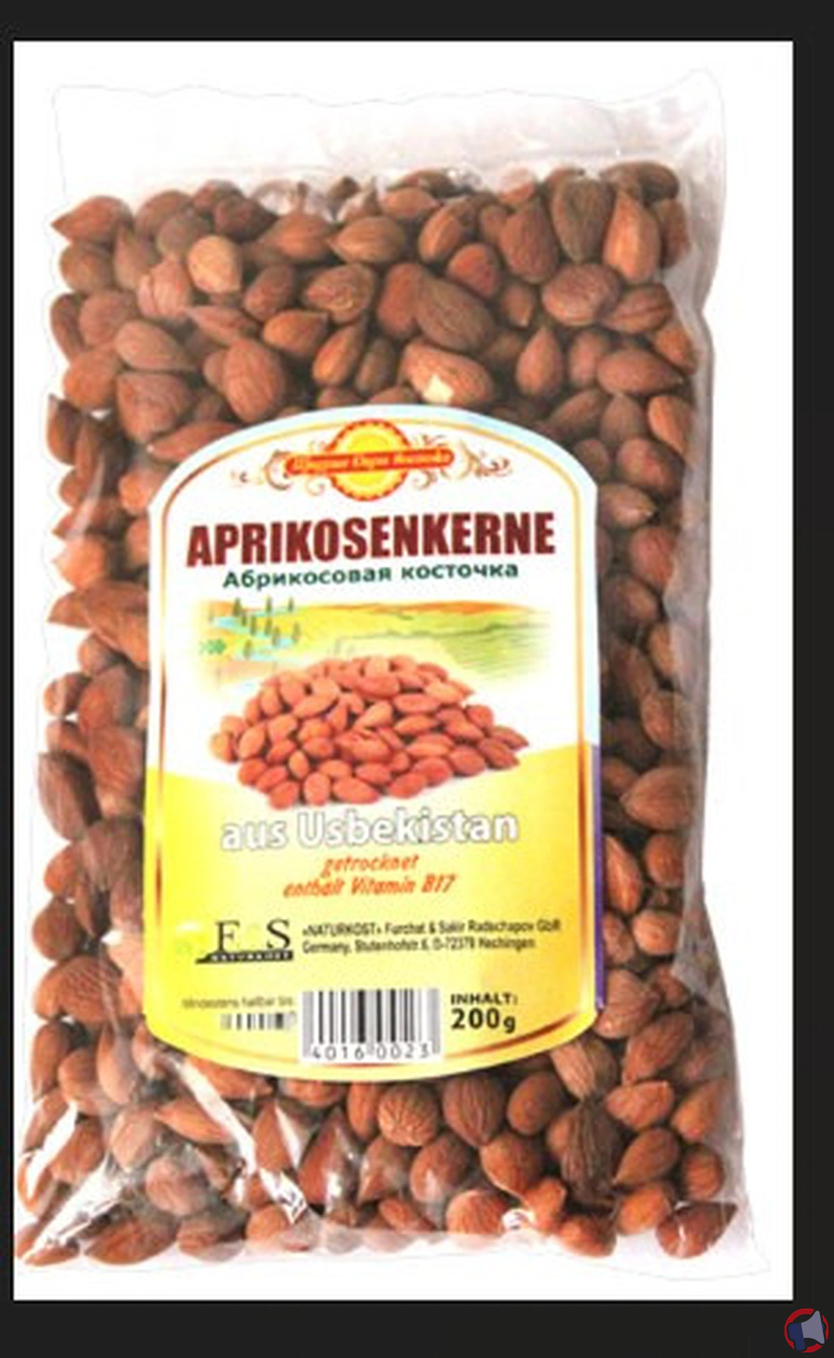 Shedrie dari vostoka aprikosenkern sub getroknet 200g : rappel pour les consommateurs