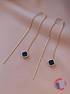 Rappel produit Boucles d'oreilles enfileur à détail géométrique SHEIN