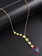 Rappel produit Collier avec pendentif en plaquage à l'or 18K zircon étoile SHEIN (photo numéro 1)