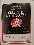 Rappel produit Crevettes entières cuites réfrigérées élevage Penaeus Monodon 300g calibre 30/40 Signature du poissonnier (photo numéro 1)