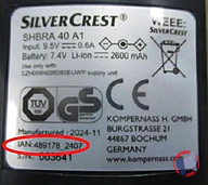 Rappel produit Nettoyeur de sols Silvercrest (photo numéro 2)