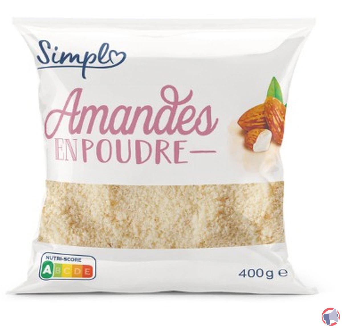 Rappel produit : simpl amandes en poudre 400 g