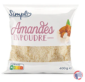Rappel produit AMANDES EN POUDRE 400 G SIMPL SIMPL