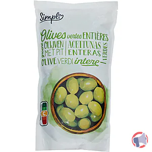 Rappel produit Olives vertes ENTIERES SIMPL (Carrefour)