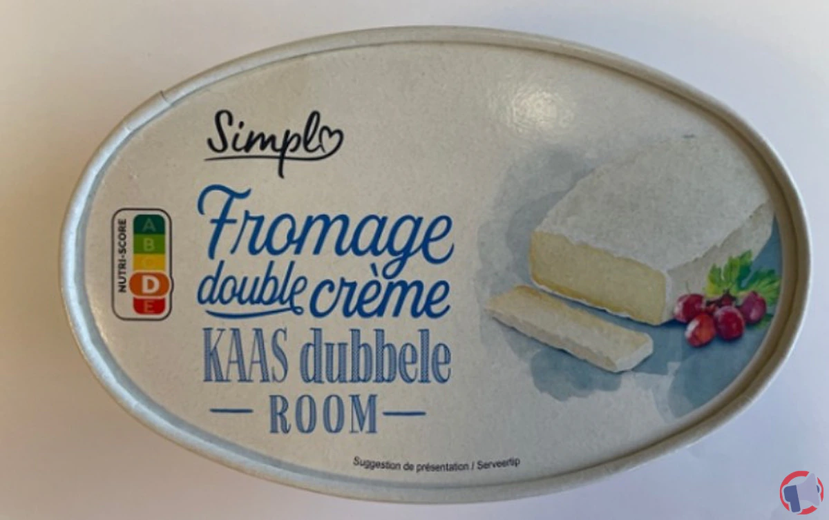 Rappel pour le fromage double crème de la marque simpl