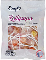 Rappel produit SIMPL LOLLIPOPS Goûts FRUITS ET COLA 500G - SIMPL
