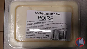 Rappel produit sorbet poire ski