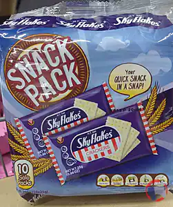 Rappel produit Crackers Sky Flakes Snackpack 250 g SkyFlakes