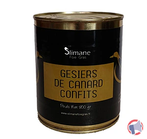 Rappel produit Gésier de canard confit Slimane Foie Gras
