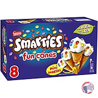 Rappel produit SMARTIES ® FUN CONES X 8 SMARTIES ®