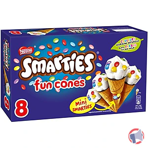 Rappel produit SMARTIES ® FUN CONES X 8 SMARTIES ®