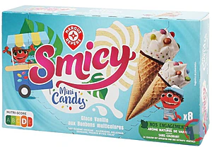 Rappel produit CÔNES SMICY MINI CANDY X8 328G SMICY
