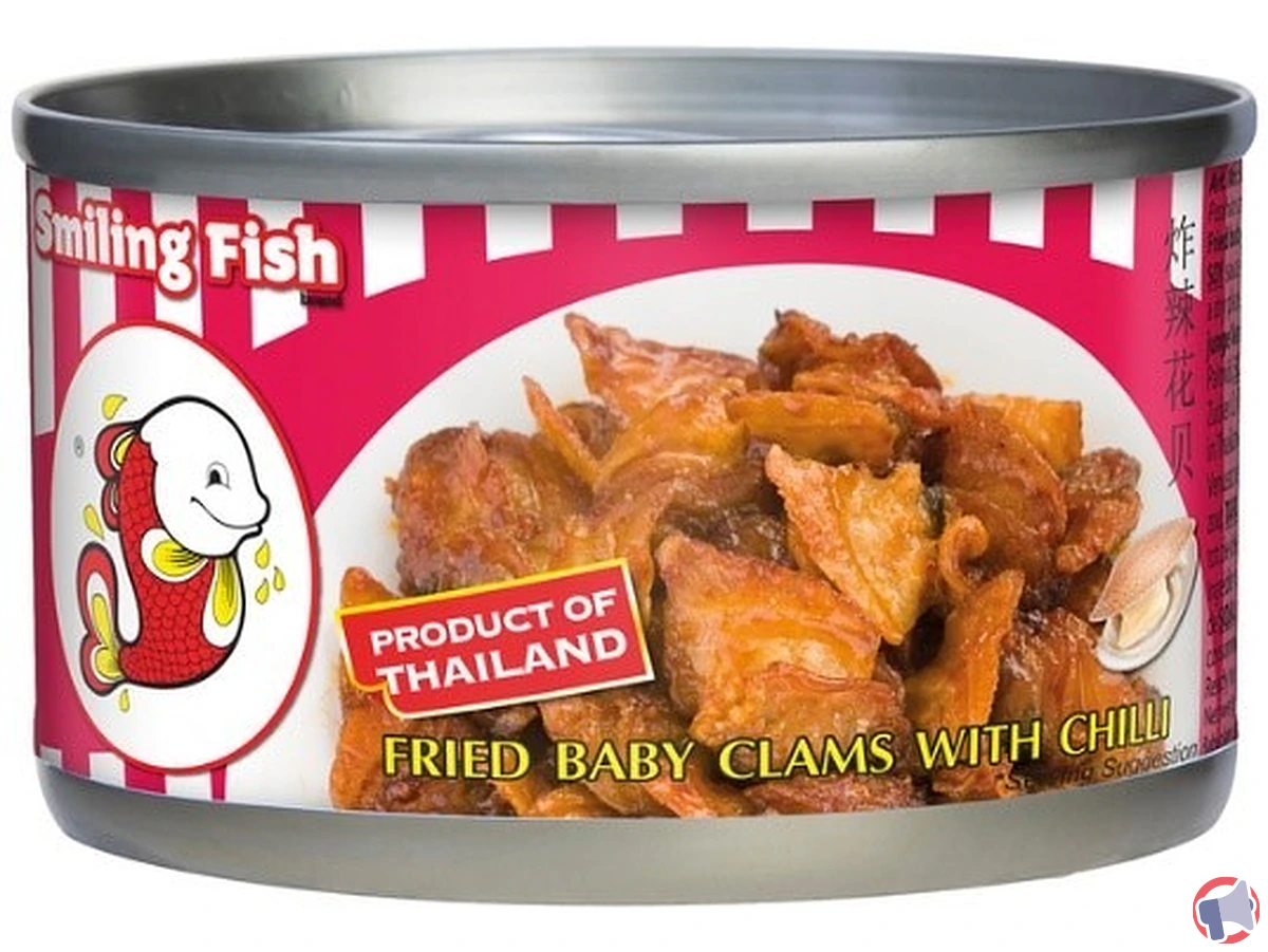 Rappel de produit : Petites palourdes frites & piment de la marque Smiling Fish