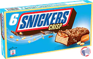 Rappel produit Glace Snickers Crisp x6 - 235,2 ml Snickers