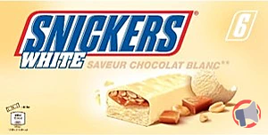 Rappel produit Glace Snickers White x6 - 276,6 ml Snickers