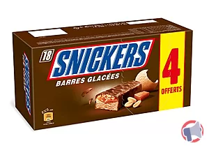 Rappel produit Glace Snickers x18 dont 4 offerts Snickers