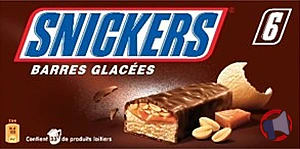 Rappel produit Glace Snickers x6 Snickers