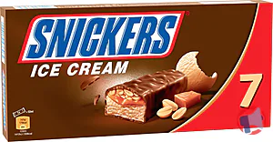 Rappel produit Glace Snickers x7 - 371 ml Snickers