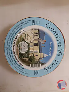 Rappel produit COMTESSE DE VICHY 550G LAIT CRU SOCIETE LAITIERE DE VICHY