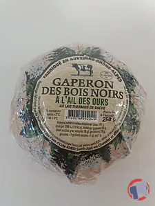 Rappel produit GAPERON DES BOIS NOIRS A L'AIL DES OURS 250G lait thermisé de vache SOCIETE LAITIERE DE VICHY