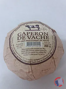 Rappel produit GAPERON DE VACHE 350G lait pasteurisé de vache SOCIETE LAITIERE DE VICHY