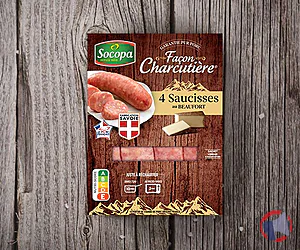 Rappel produit Saucisses au beaufort FCx4 S/O SOCOPA