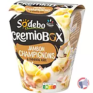 Rappel produit Cremiobox Jambon Champignons 280G Sodebo