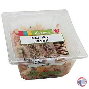 Rappel produit RIZ AU CRABE SOLEANE