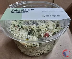 Rappel produit Taboulé libanais 230g SOLEANE