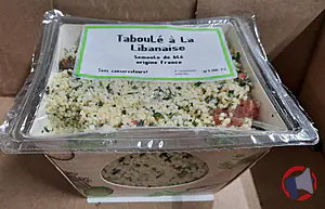 Rappel produit Taboulé libanais 350g SOLEANE